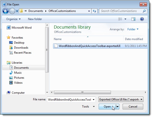 How to Backup and Restore Your Office 2010 Ribbon and Quick Access ...
