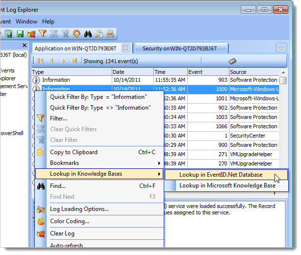 Event Table Identifier Look Up Event IDs from the Event Viewer Using a Free Tool