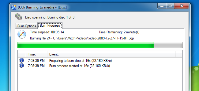 How to Burn Data Across Multiple DVD or CD Discs