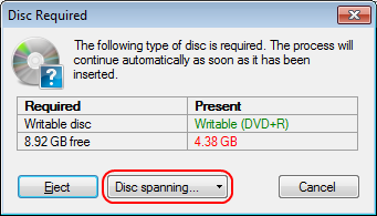 How to Burn Data Across Multiple DVD or CD Discs
