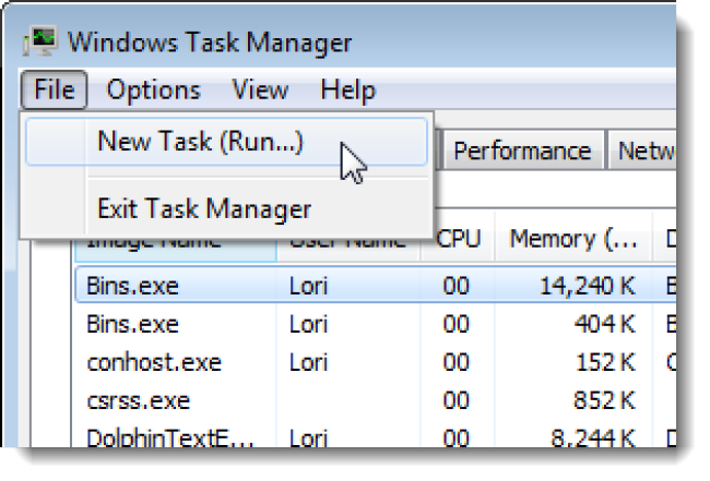 Task Dialog Menu Tweak the History in the Run Dialog Box in Windows