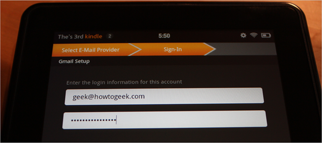 How to Setup Gmail for Custom Domains on the Kindle Fire’s Email App