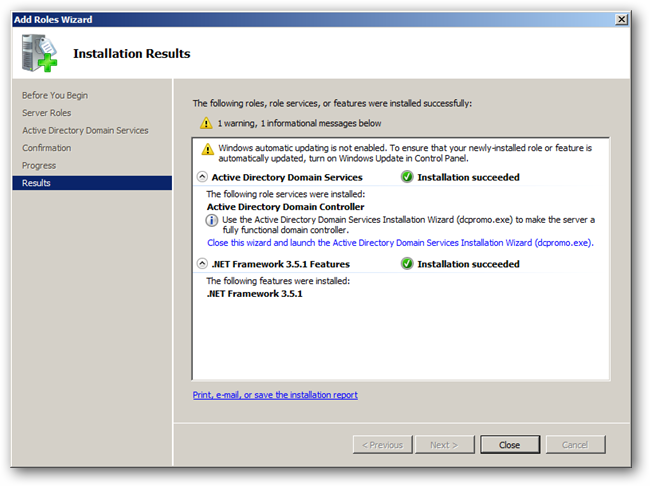 IT: How to Install Active Directory On Windows Server 2008 R2