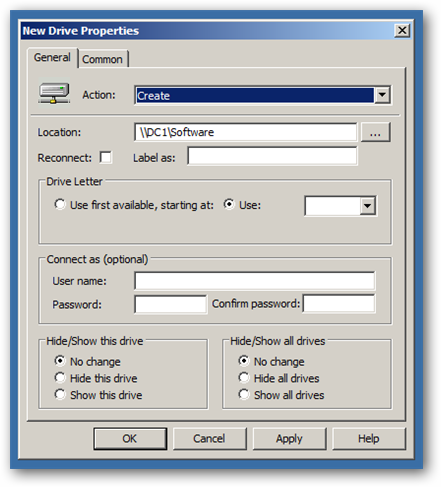 IT: How to Map Network Drives on Windows Clients via Group Policy