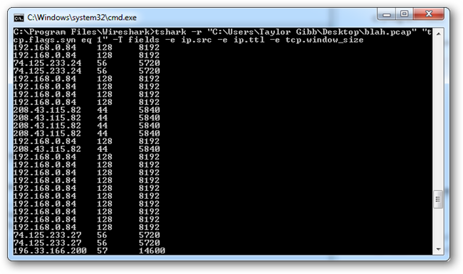 Hacker Geek: OS Fingerprinting With TTL and TCP Window Sizes