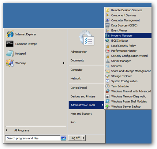 IT: How to Create a Virtual Machine in Hyper-V on Windows Server 2008