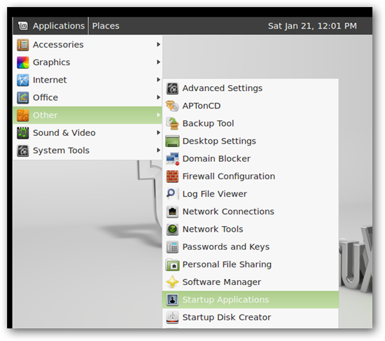 How to Make Programs Start Automatically in Linux Mint 12
