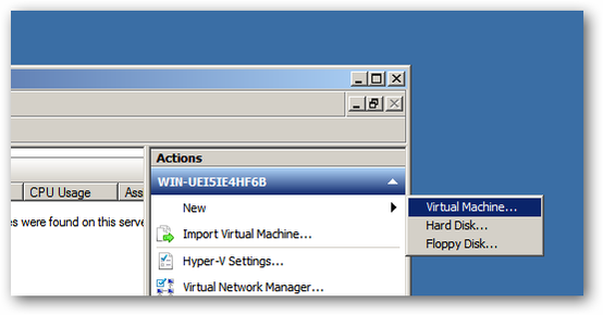 IT: How to Create a Virtual Machine in Hyper-V on Windows Server 2008