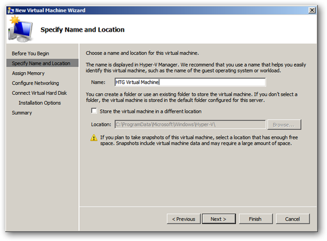 IT: How to Create a Virtual Machine in Hyper-V on Windows Server 2008