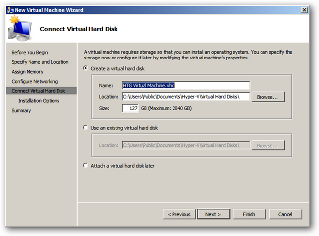 IT: How to Create a Virtual Machine in Hyper-V on Windows Server 2008