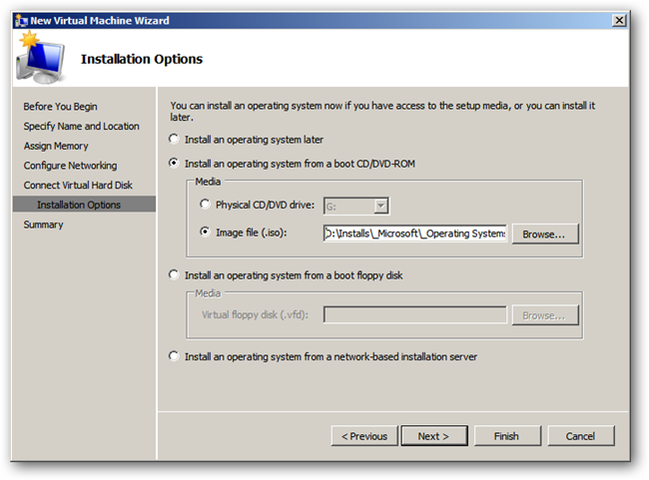 IT: How to Create a Virtual Machine in Hyper-V on Windows Server 2008