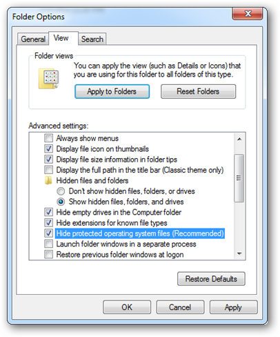 Creating Hidden Folder Make a Super Hidden Folder in Windows Without any Extra Software