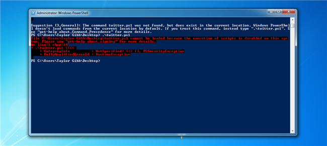 How to Allow the Execution of PowerShell Scripts on Windows 7