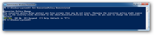 How to Allow the Execution of PowerShell Scripts on Windows 7