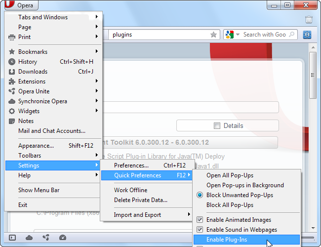Find Hidden Features on Opera's Internal Opera: Pages