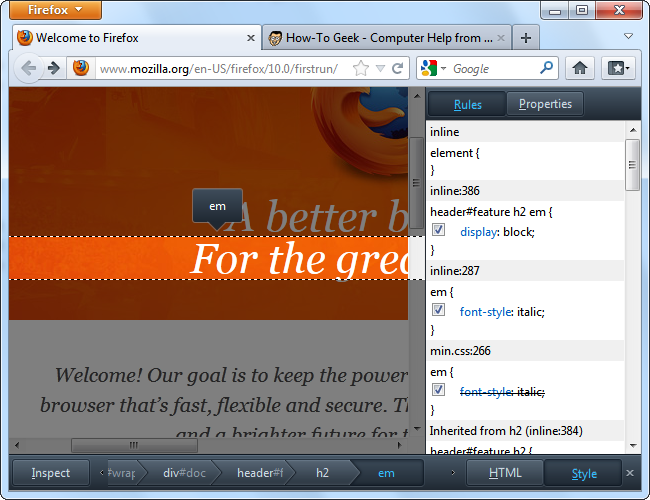 How To Use Firefox's Web Developer Tools