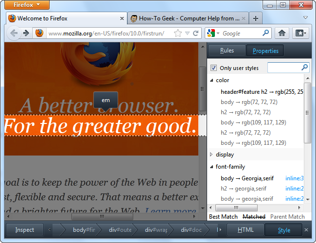Firefox Web Development Tools How To Use Firefox's Web Developer Tools