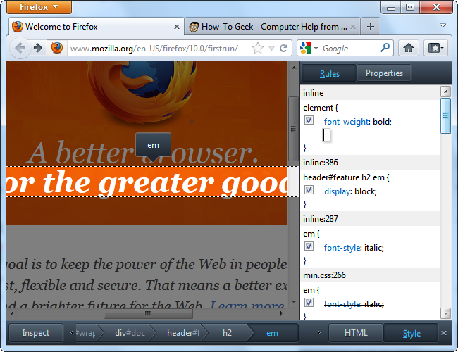 How To Use Firefox's Web Developer Tools