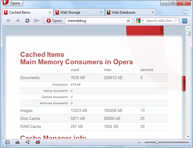 Find Hidden Features on Opera's Internal Opera: Pages