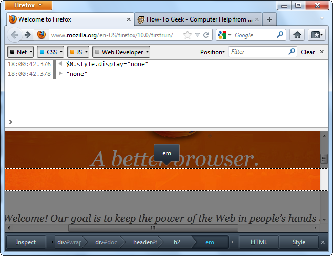 Firefox Web Development Tools How To Use Firefox's Web Developer Tools