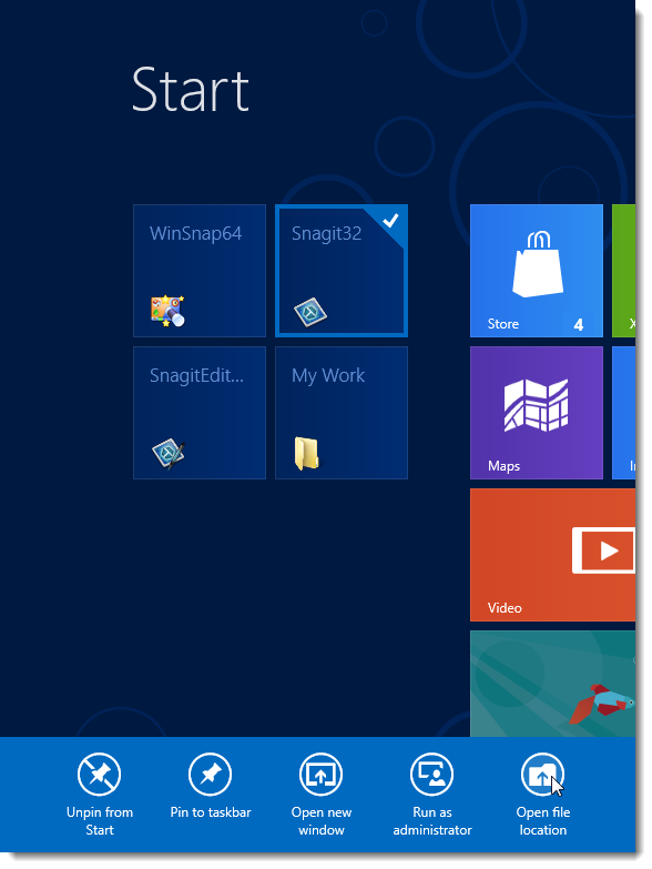Open Start File How to Pin Apps or Folders to the Metro Start Screen in Windows 8