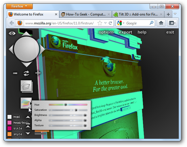 Firefox Website Using Html How to Use Firefox's Web Developer Tools to View Website Structures in 3D