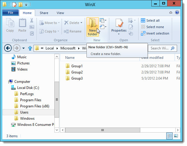 How to Add Items to the New Win+X Menu in Windows 8