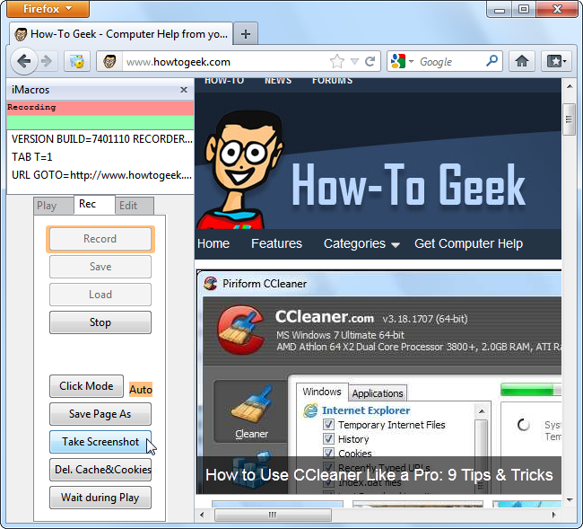 How to Automate Repetitive Web Browser Tasks With iMacros