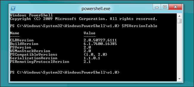 How to Run PowerShell 2 and 3 Concurrently in Windows 8