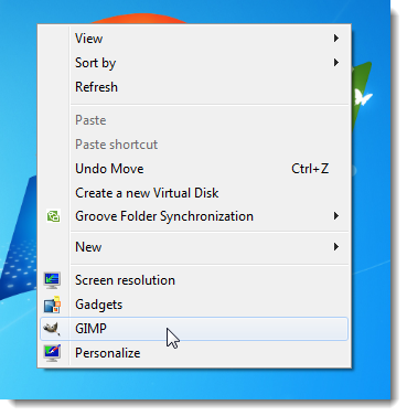 Easily Add Program Shortcuts to the Desktop Context Menu in Windows 7