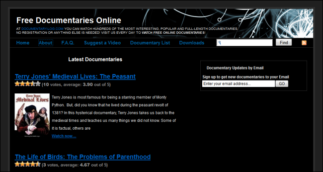 The Best Websites for Watching Free Documentaries
