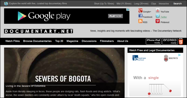 The Best Websites for Watching Free Documentaries