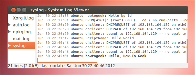 Ubuntu View Log Html How To View and Write To System Log Files on Ubuntu