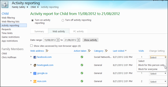 How to Monitor and Control Your Children's Computer Usage on Windows 8