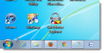 How to Make More Space Available on the Windows 7 Taskbar