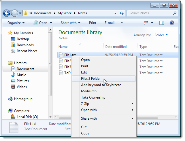 How to Create a Folder from Selected Files in Windows
