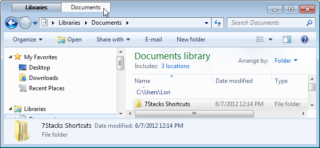 Easily Tweak Windows 7 and Vista by Adding Tabs to Explorer, Creating ...