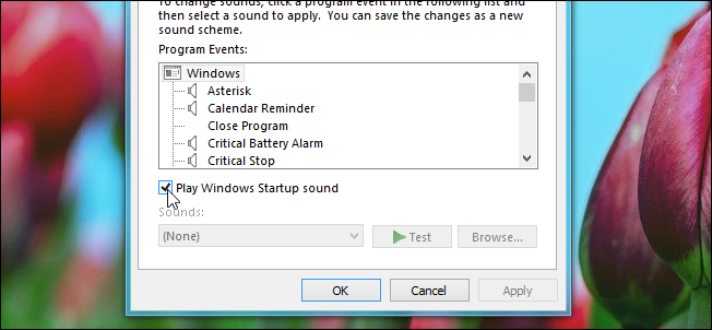 How to Enable or Disable the Startup Sound in Windows 7 or 8