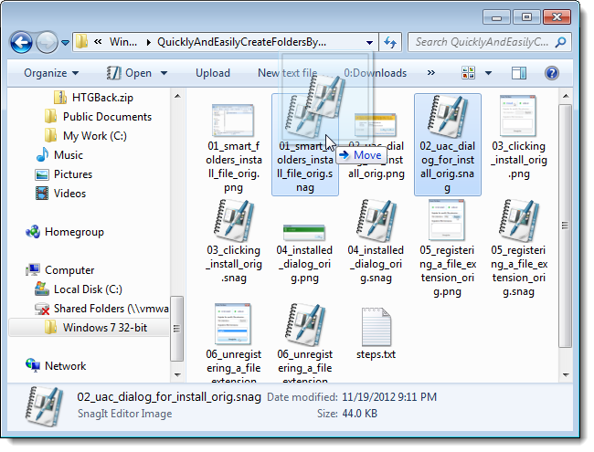 Grab File Folder Quickly and Easily Create Folders in Windows By Dragging and Dropping Files