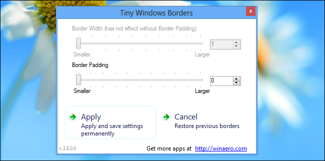 How to Change the Window Border Size in Windows 8