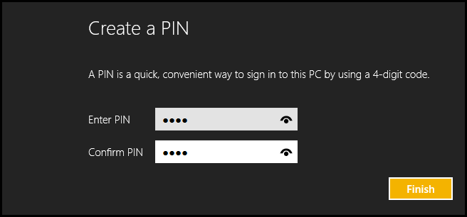 How to Use a PIN Instead of a Password in Windows 8