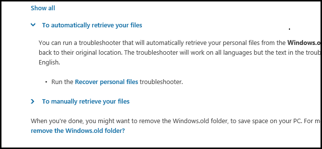How to Restore Your Files From the Windows.old Folder After Upgrading
