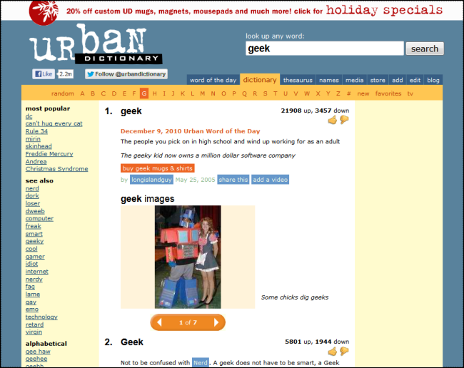 Urban Dictionary Service Top