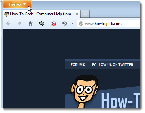 How to Customize the Appearance of the Orange Firefox Menu Button