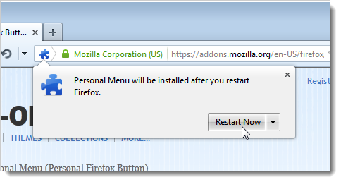 How to Customize the Items on the Orange Firefox Menu