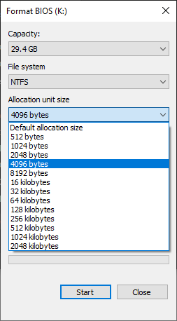What Should I Set The Allocation Unit Size To When Formatting What Should I Set The Allocation Unit Size To When Formatting