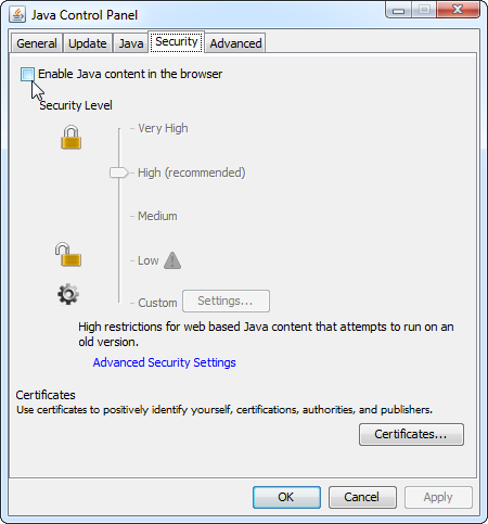 how to get rid java update notifications - avoiderrors... How to Protect Yourself From Java Security Problems if You Can't ...