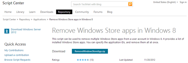 Use PowerShell to Remove Multiple Modern Apps from Windows 8