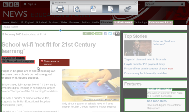 How to Save Ink and Make Web Sites Print Better