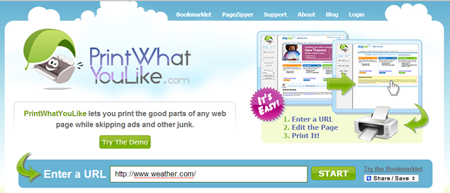 How to Save Ink and Make Web Sites Print Better